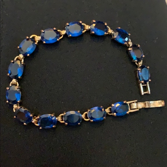 Sapphire and gold bracelet - Picture 2 of 2
